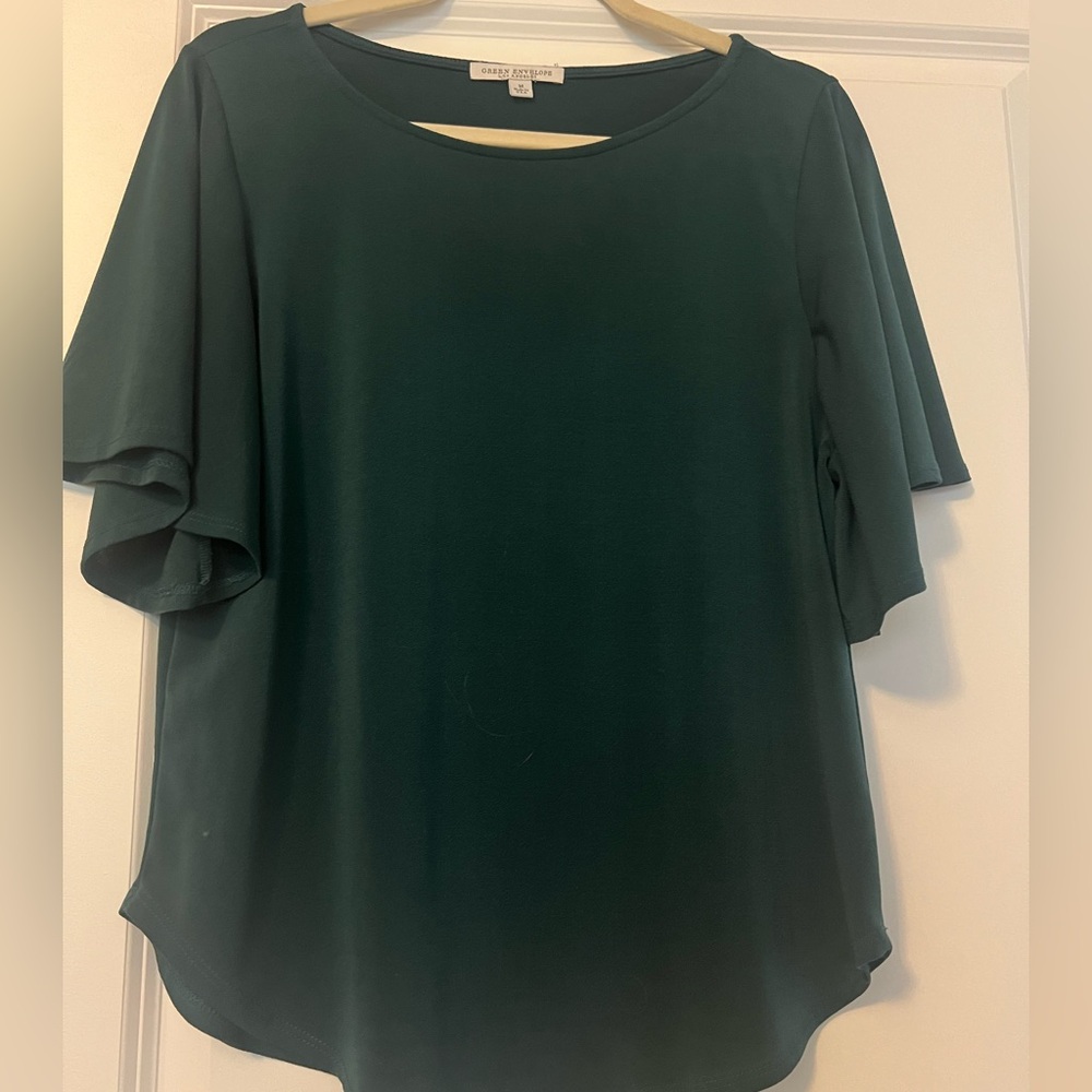 Elegant Dark Green Blouse